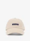 Woodbird Cotton Baseball Hat With Embroidered Logo In Beige