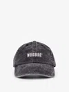 Woodbird Cotton Baseball Hat With Embroidered Logo In Black