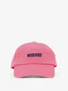 Woodbird Cotton Baseball Hat With Embroidered Logo In Pink