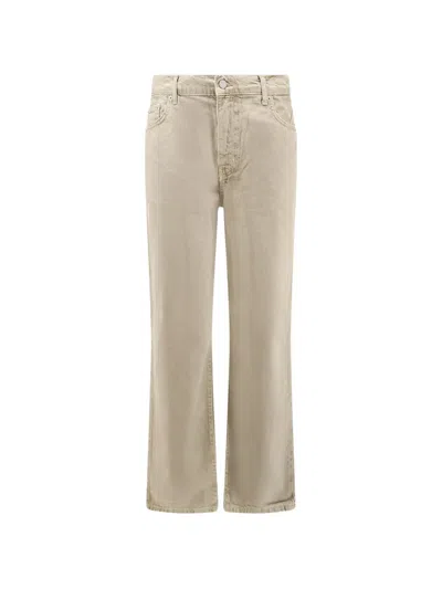 Woodbird Leroy Base Logo-patch Jeans In Neutral
