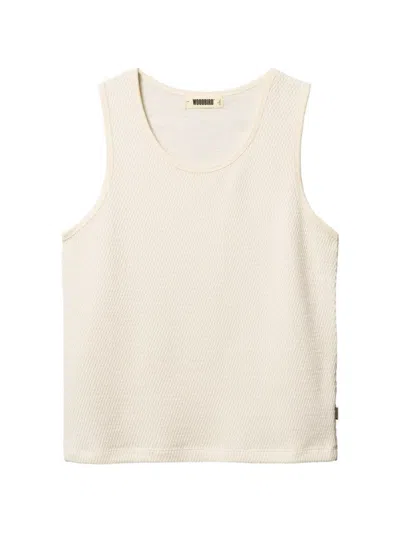 Woodbird Lung Textured Sleeveless Tank Top In Neutral