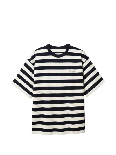 Woodbird Striped Beam T-shirt In Multi