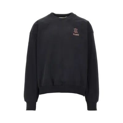 Woodbird 'wbduke Tiger' Crewneck Sweatshirt In Black