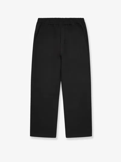 Woodbird Wbhung String Viscose Blend Trousers In Black