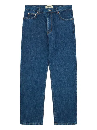 Woodbird Wbleroy 90's Rinse Five-pocket Jeans In Blue