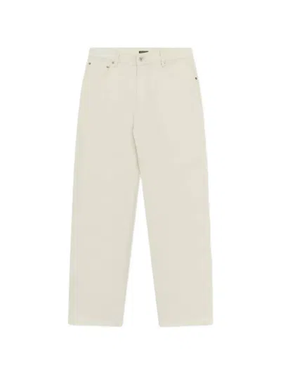 Woodbird Wbleroy Tapered-fit Twill Trousers In Neutral