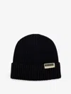 Woodbird Wbyupa Wool And Acrilic Beanie Hat In Black