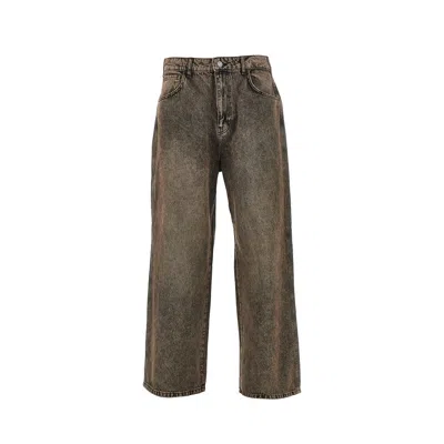 Woodbird 'wbyuto' Baggy Fit Jeans In Brown