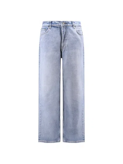 Woodbird Wide-leg Jeans In Blue