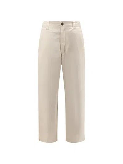 Woodbird Wu Chino Cotton Trousers In Neutral