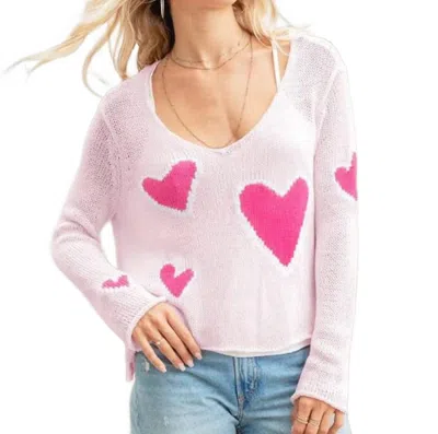 Wooden Ships Amore Top In Pink Peony In Multi