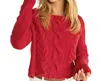 Wooden Ships Aspen Crewneck Sweater In Red Ginger In Multi