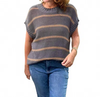 Wooden Ships Bailey Vest In Gray Squirrel & Dark Cedar