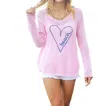 Wooden Ships Beach Lover V Sweater In Pink Whim/indigo In Multi