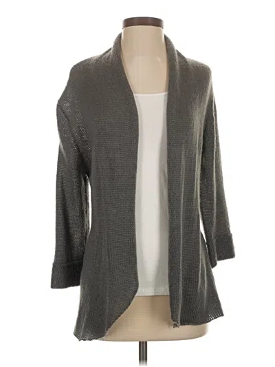 Pre-owned Wooden Ships Cardigan Sweater In Gray