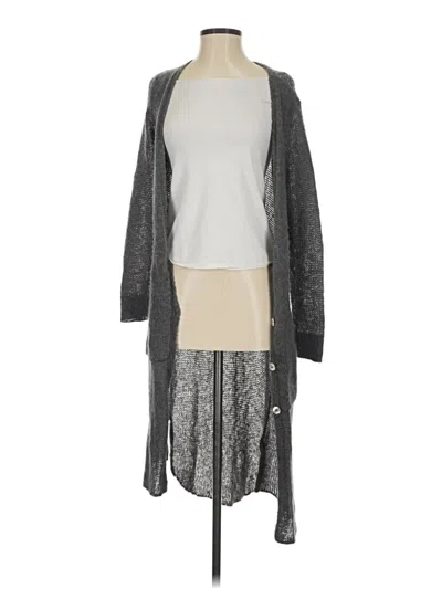Pre-owned Wooden Ships Cardigan Sweater In Gray