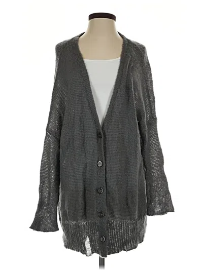 Pre-owned Wooden Ships Cardigan Sweater In Gray