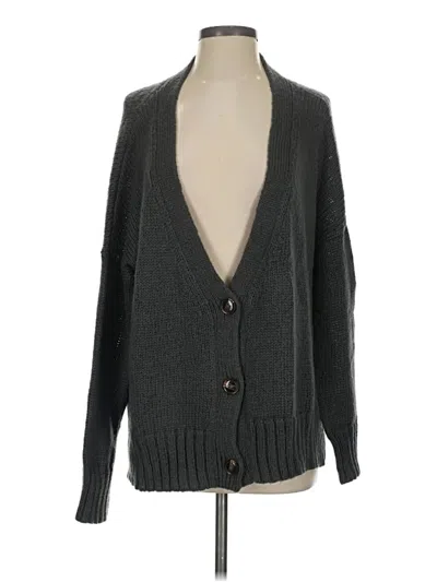 Pre-owned Wooden Ships Cardigan Sweater In Gray
