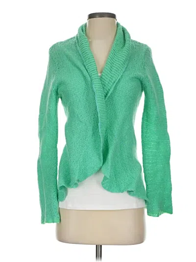 Pre-owned Wooden Ships Cardigan Sweater In Green
