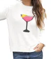 Wooden Ships Cosmo Crew Sweater In Pure Snow In White