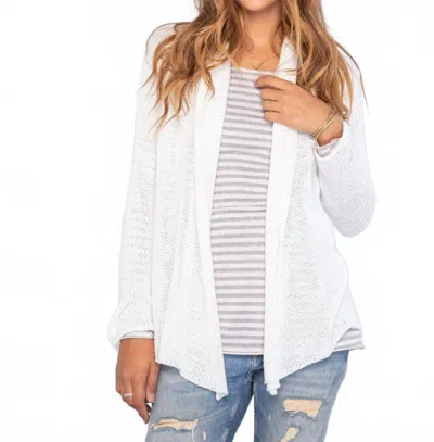 Wooden Ships Cotton Wrap Cardigan In Breaker White