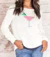 Wooden Ships Cosmo Crew Sweater In Pure Snow In White