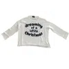 Wooden Ships Dreaming Of A White Christmas Crew Lightweight Sweater In Pure Snow In Multi