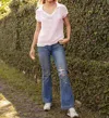 Wooden Ships Emma Polo Top In Pink Whim
