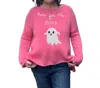 Wooden Ships Here For The Boos Crew Sweater In Pink In Pink