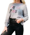 Wooden Ships Hocus Pocus Sweater In Silverstone Multi In Grey