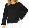 Wooden Ships Jules Crew Chunky Sweater In Black In Black