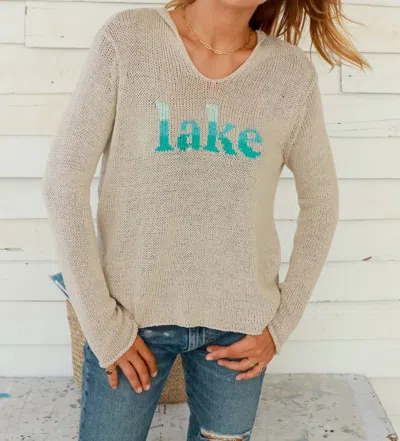 Wooden Ships Lake Hoodie In Khaki In Green