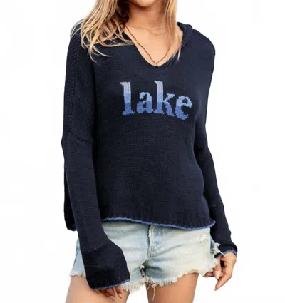 Wooden Ships Lake Hoodie Sweater In Blue