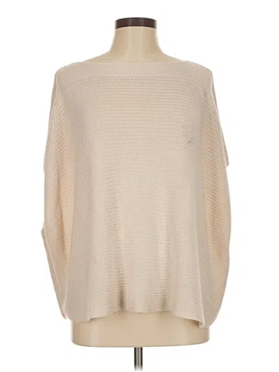 Pre-owned Wooden Ships Long Sleeve Top Ivory Boatneck Tops In White