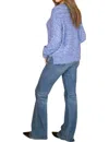 Wooden Ships Mitch Cable Crew Sweater In Blue Fire In Multi