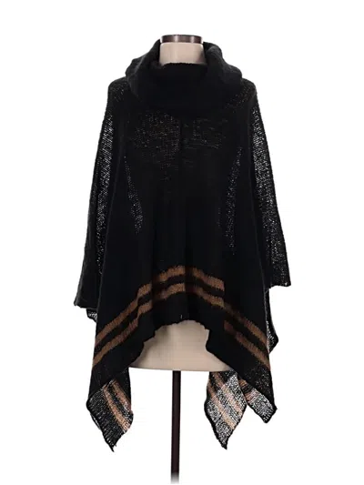 Pre-owned Wooden Ships Poncho In Black