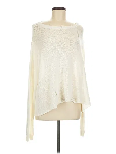 Pre-owned Wooden Ships Poncho In White