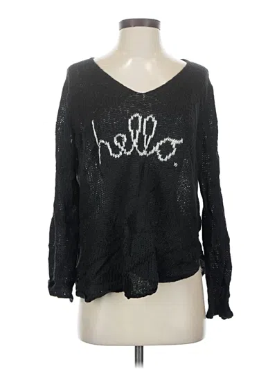 Pre-owned Wooden Ships Pullover Sweater In Black