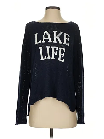 Pre-owned Wooden Ships Pullover Sweater In Blue