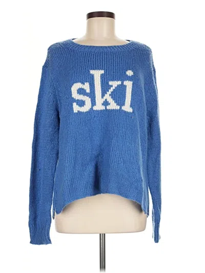 Pre-owned Wooden Ships Pullover Sweater In Blue
