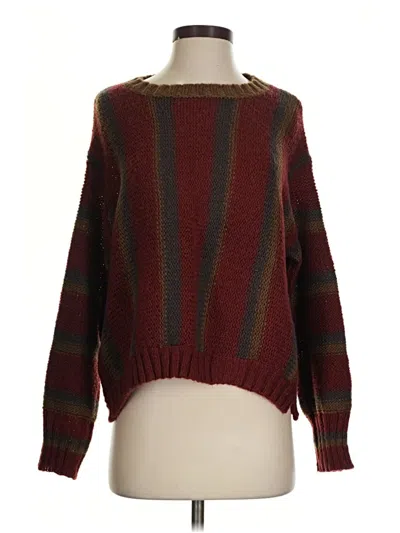 Pre-owned Wooden Ships Pullover Sweater In Burgundy