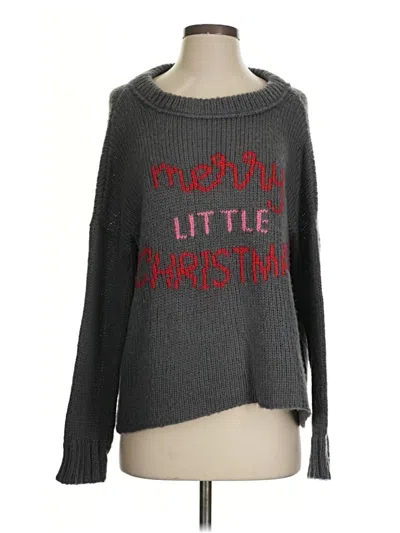 Pre-owned Wooden Ships Pullover Sweater In Gray
