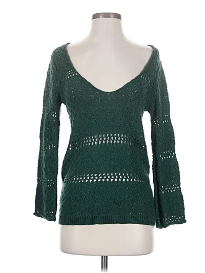Pre-owned Wooden Ships Pullover Sweater In Green
