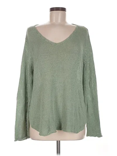 Pre-owned Wooden Ships Pullover Sweater In Green