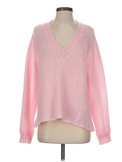 Pre-owned Wooden Ships Pullover Sweater In Pink