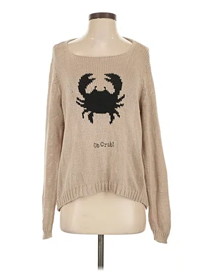 Pre-owned Wooden Ships Pullover Sweater In Tan