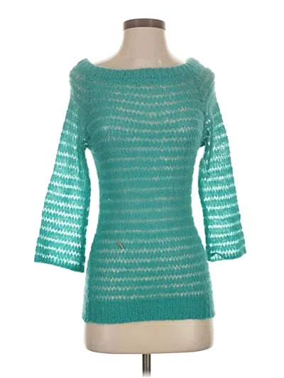 Pre-owned Wooden Ships Pullover Sweater In Teal