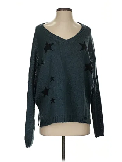 Pre-owned Wooden Ships Pullover Sweater In Teal