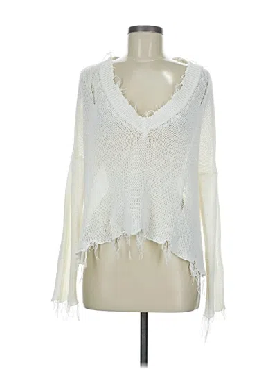 Pre-owned Wooden Ships Pullover Sweater In White