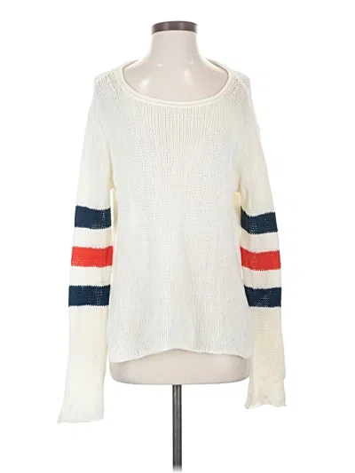 Pre-owned Wooden Ships Pullover Sweater In White